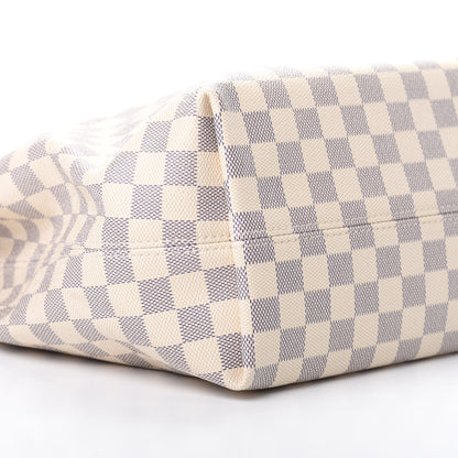 Louis Vuitton Damier Azur Graceful MM Rose Ballerine 10 of 14