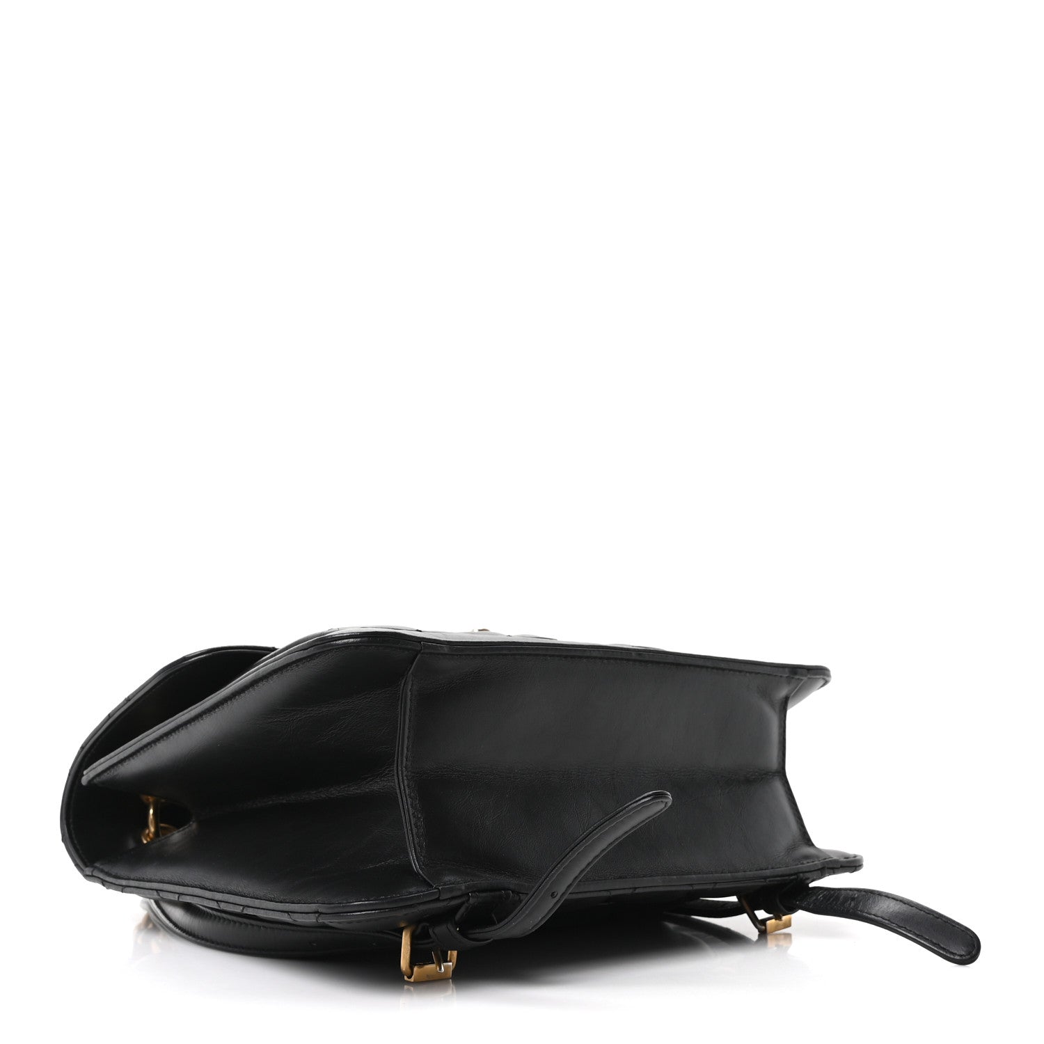 Chanel Aged Calfskin Quilted Double You Backpack Black 3 of 10