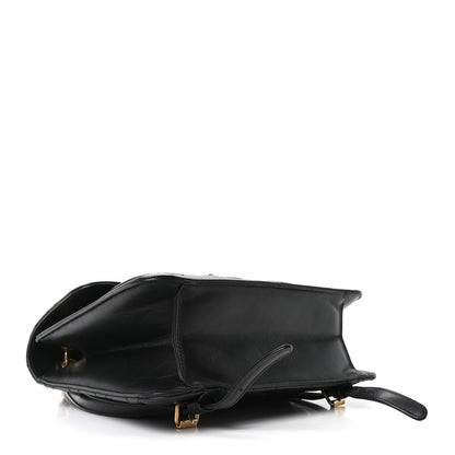 Chanel Aged Calfskin Quilted Double You Backpack Black 3 of 10