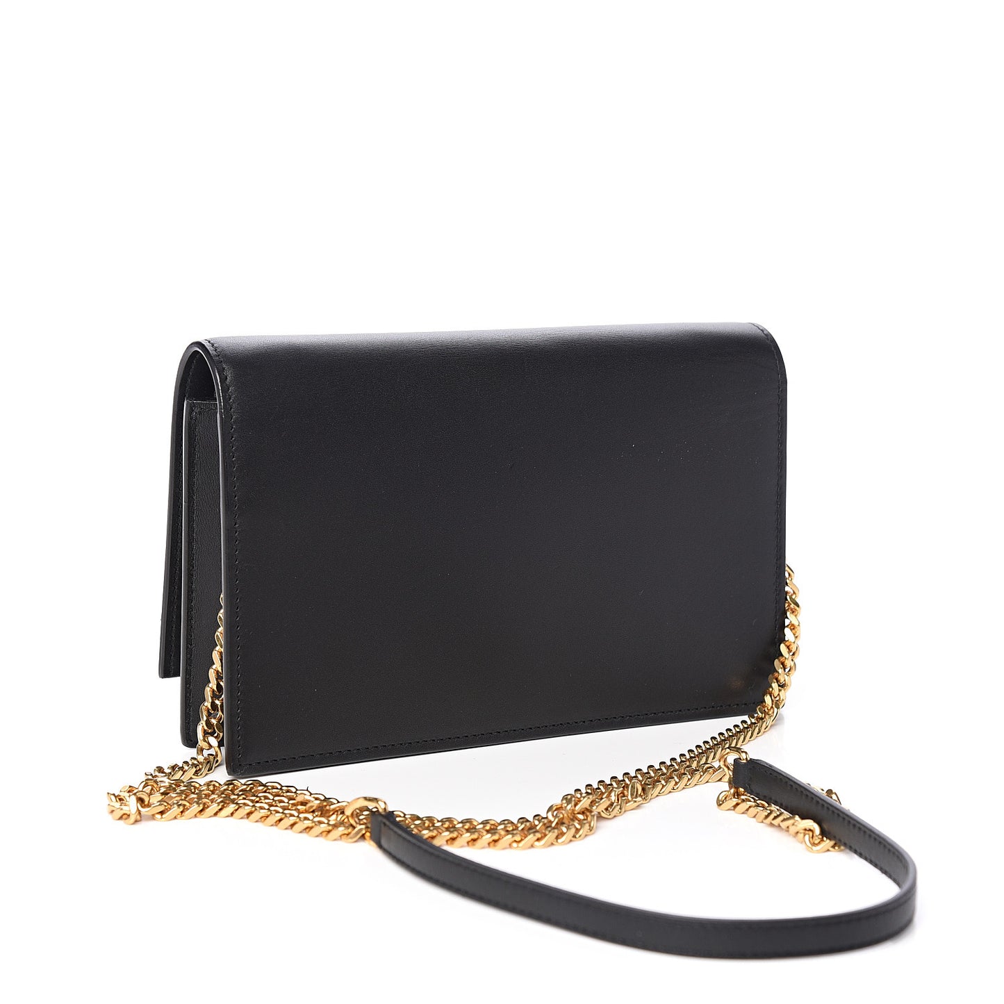 Smooth Calfskin Medium Classic Monogram Kate Tassel Satchel Black