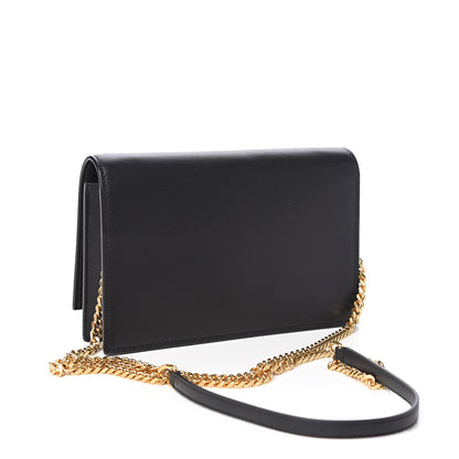 Saint Laurent Smooth Calfskin Medium Classic Monogram Kate Tassel Satchel Black 2 of 7