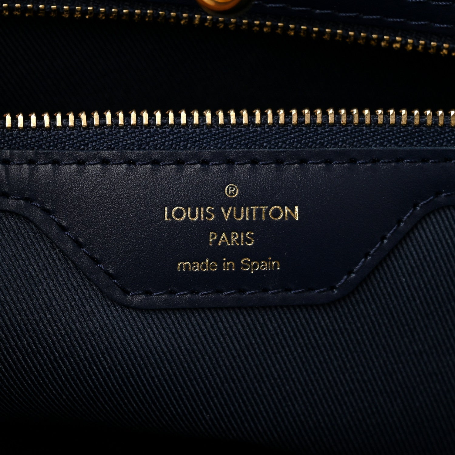 Louis Vuitton Monoglam Neverfull MM Blue 7 of 10