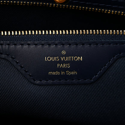 Louis Vuitton Monoglam Neverfull MM Blue 7 of 10