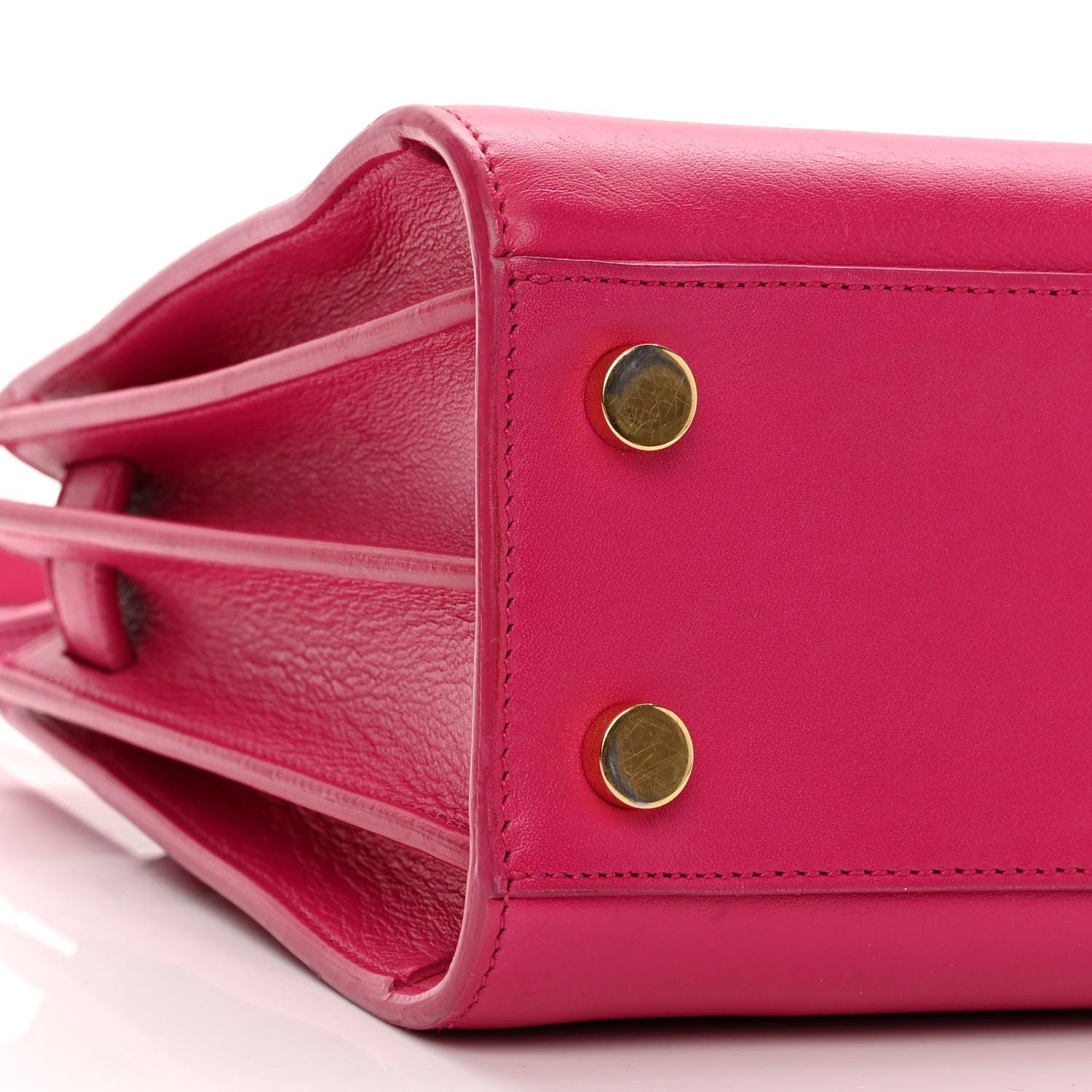 Saint Laurent Calfskin Nano Sac De Jour Bubblegum 8 of 13