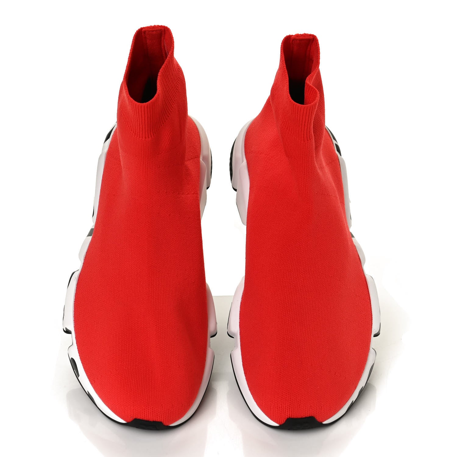 Balenciaga Neoprene Knit Mens Speed Graffiti Sneakers 44 Red White Black 5 of 11
