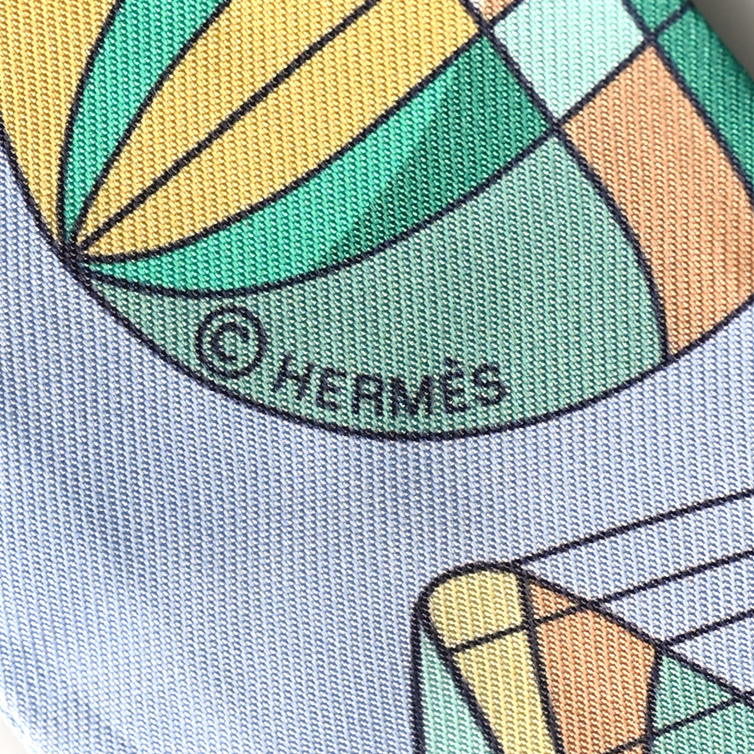 Hermes Silk Les Folies Du Ciel Twilly Bleu Lavande Soleil 4 of 4