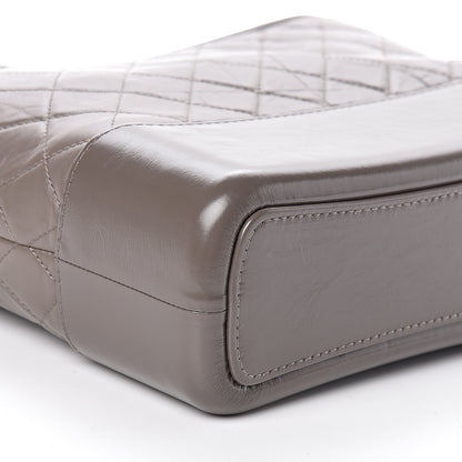 Chanel Aged Calfskin Quilted Medium Gabrielle Hobo Grey 8 of 10