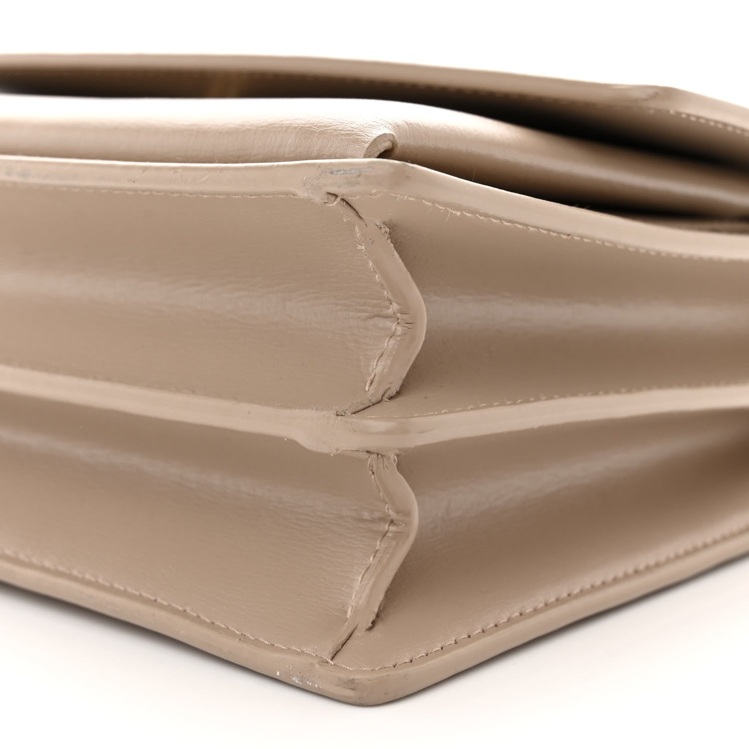 Saint Laurent Calfskin Medium Monogram Sunset Dark Beige 10 of 12