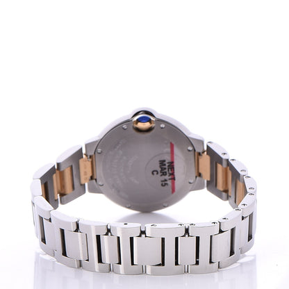 Cartier Stainless Steel 18K Yellow Gold 33mm Ballon Bleu De Automatic Watch 10 of 11