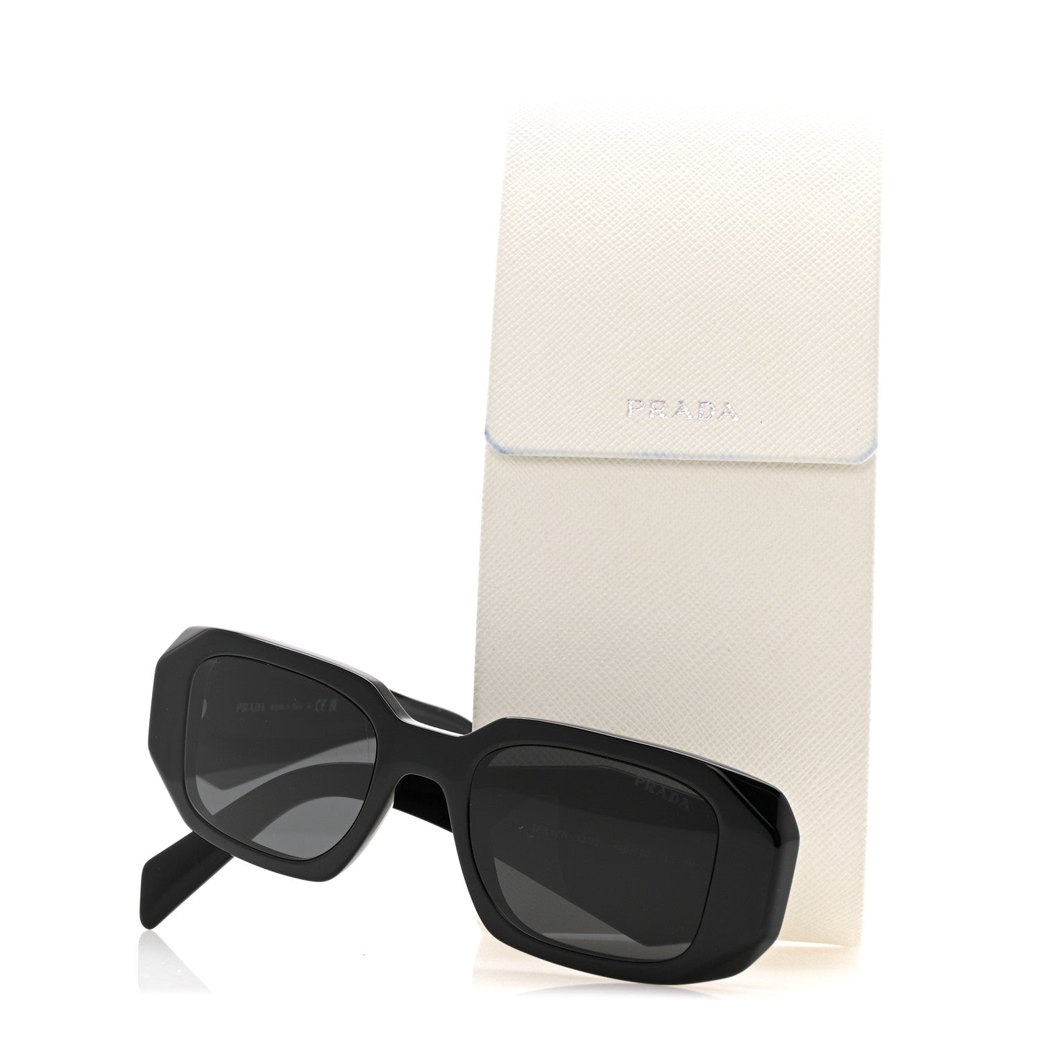 Prada Acetate Symbole Sunglasses SPR 17W Black 8 of 8