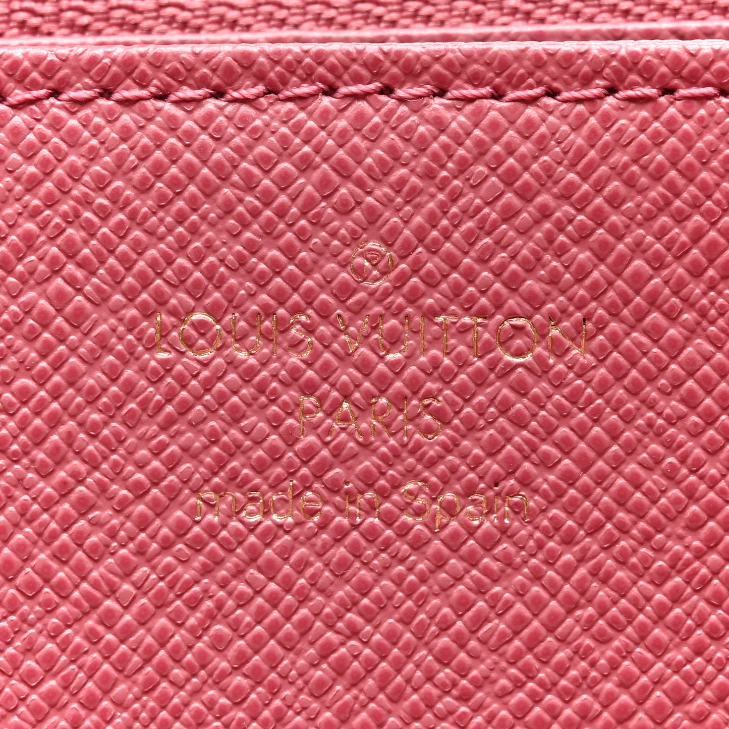 Denim Monogram Jacquard Zippy Wallet Pink