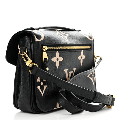 Louis Vuitton Empreinte Monogram Giant Pochette Metis Black Beige 3 of 9