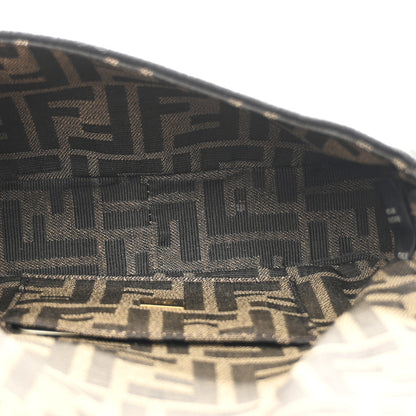 Fendi Fabric Jacquard FF 1974 Mini Baguette Tobacco Moro Black 5 of 11