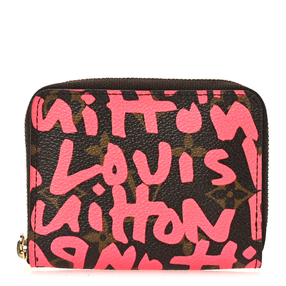 Louis Vuitton Monogram Graffiti Zippy Coin Purse Fuchsia 1 of 9