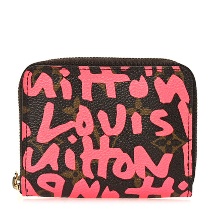 Louis Vuitton Monogram Graffiti Zippy Coin Purse Fuchsia 1 of 9