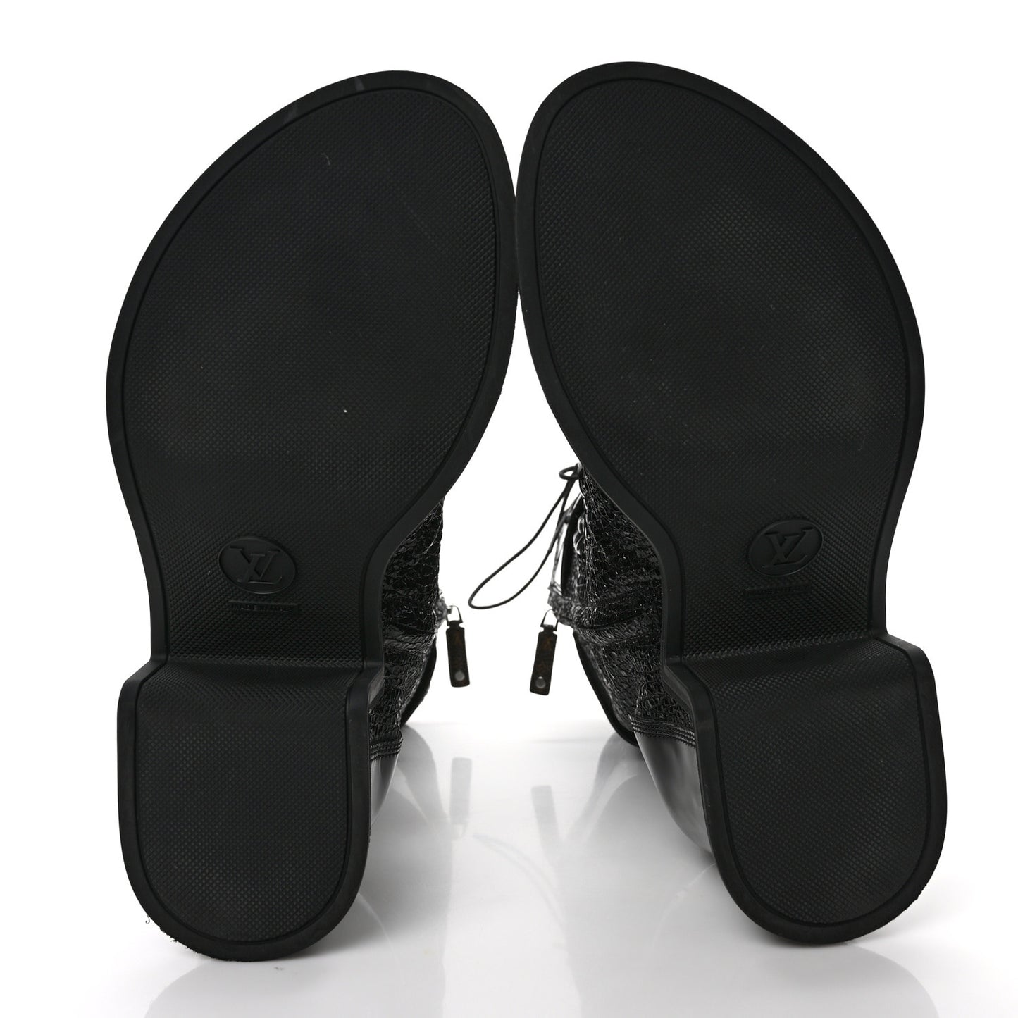 Patent Goatskin Monogram Moonlight Half Boots 39 Black