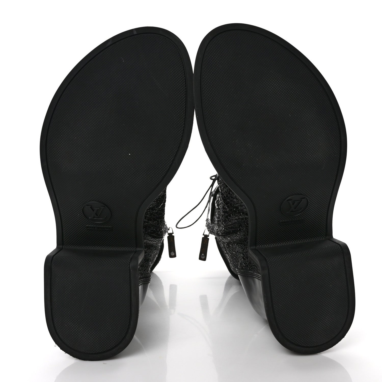 Louis Vuitton Patent Goatskin Monogram Moonlight Half Boots 39 Black 4 of 13