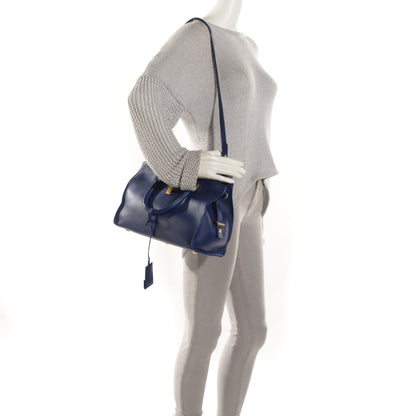 Saint Laurent Calfskin Small Classic Y Cabas Navy 2 of 7