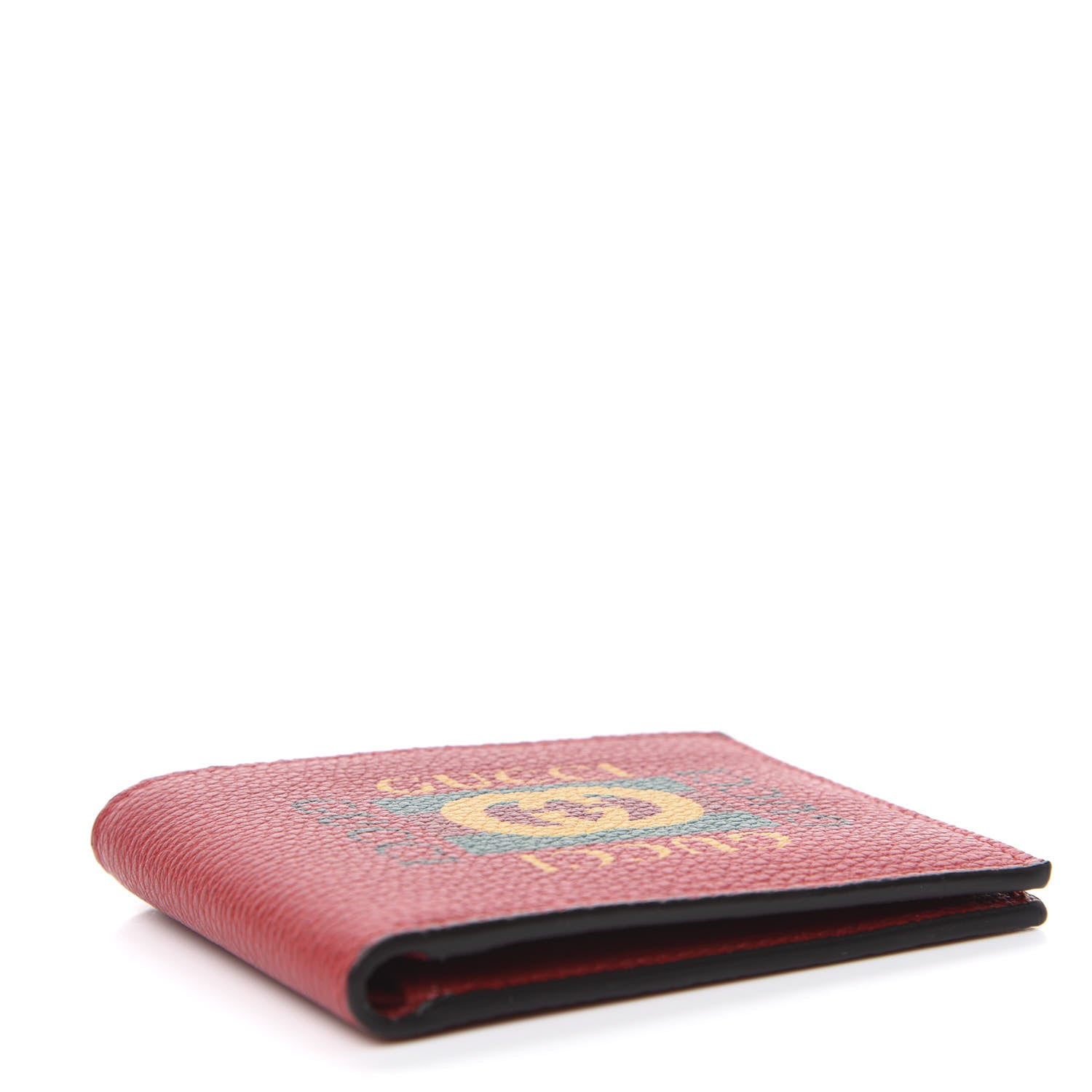 Gucci Calfskin Logo Bi-Fold Wallet Red 4 of 7