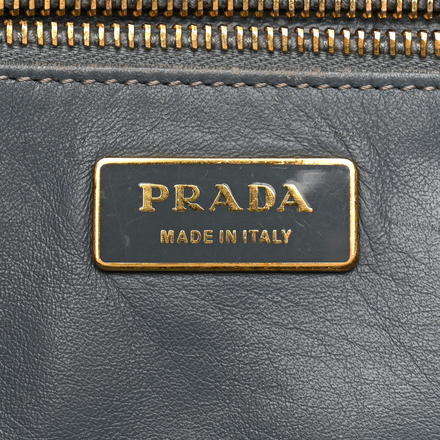 Prada Crocodile Bauletto Bag Blue 6 of 17