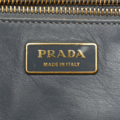 Prada Crocodile Bauletto Bag Blue 6 of 17