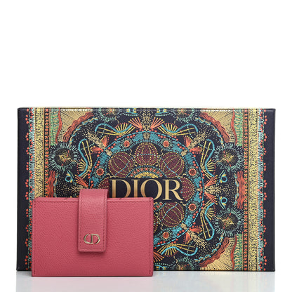 Christian Dior Grained Calfskin Gusseted Card Holder Pink 8 of 8