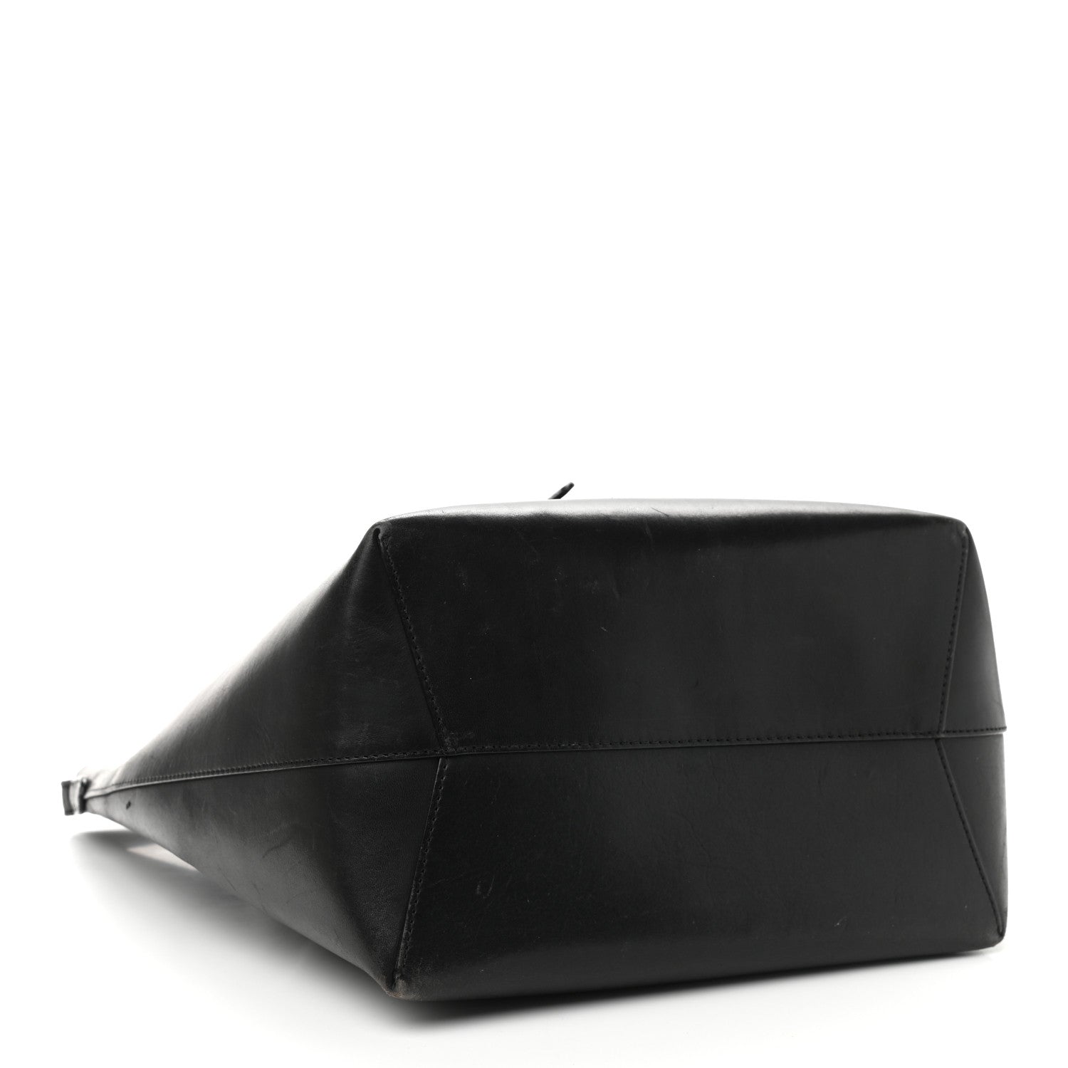 Mansur Gavriel Vegetable Tanned Calfskin Bucket Bag Black Flamma 4 of 17