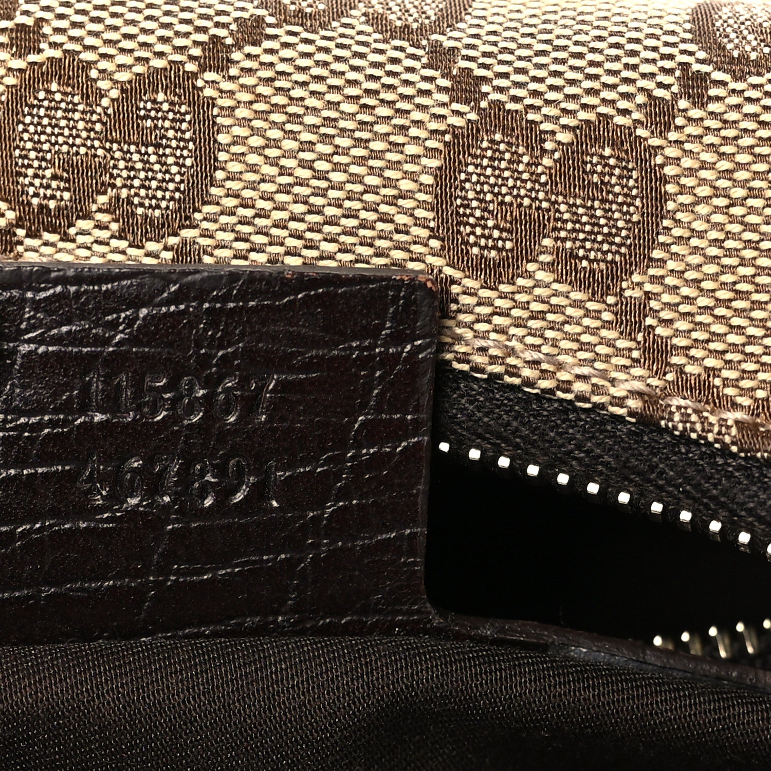 Gucci Monogram Medium Horsebit Chain Hobo Dark Brown 7 of 10