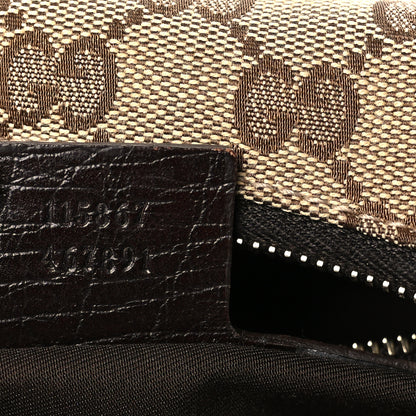 Gucci Monogram Medium Horsebit Chain Hobo Dark Brown 7 of 10