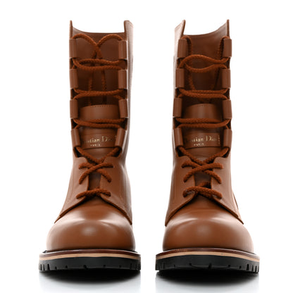 Christian Dior Calfskin Dior Quest 35mm Hiking Boots 37.5 Golden Saddle 2 of 7