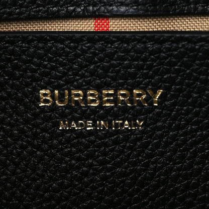 Burberry Grainy Calfskin Vintage Check Note Crossbody Bag Black 6 of 6