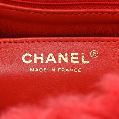 Chanel Shearling Lambskin Quilted Flap Red 6 of 11