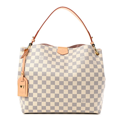 Louis Vuitton Damier Azur Graceful PM Rose Ballerine 1 of 10