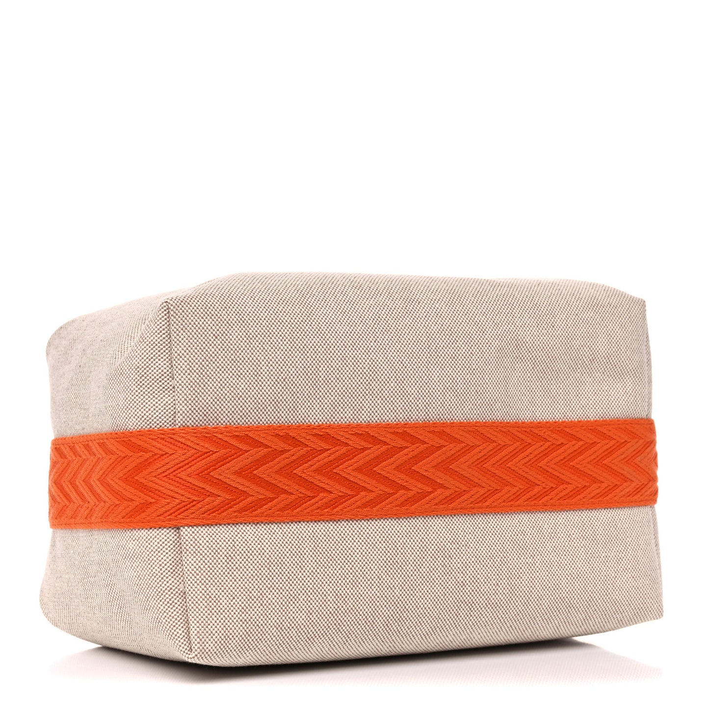 Canvas Large Bride-A-Brac Pouch Natural Orange