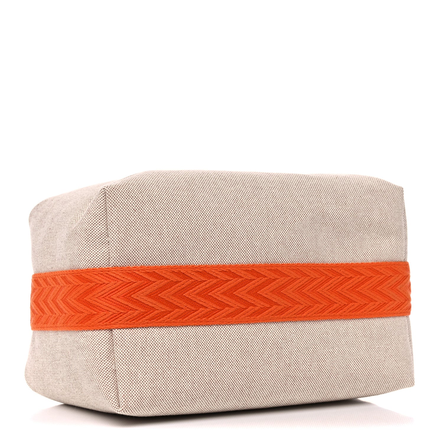 Hermes Canvas Large Bride-A-Brac Pouch Natural Orange 4 of 8