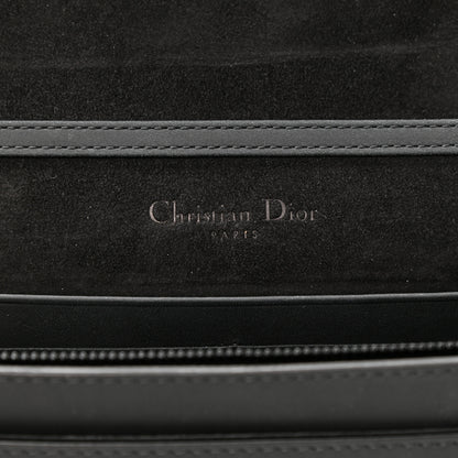 Christian Dior Ultra Matte Calfskin Saddle Chain Pouch Black 6 of 9