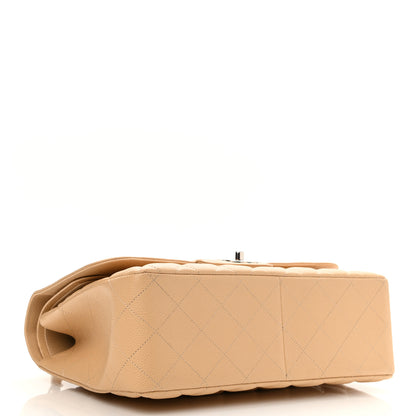 Chanel Caviar Quilted Jumbo Double Flap Light Beige 4 of 10