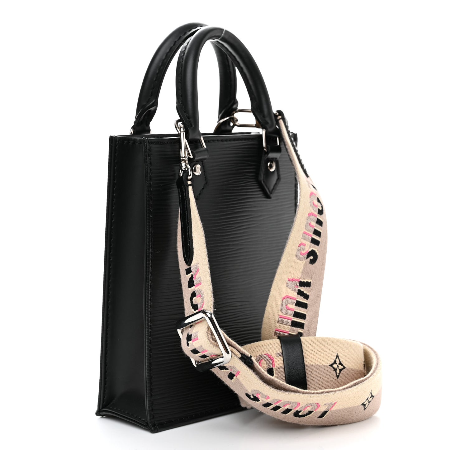 Epi Jacquard Petit Sac Plat Black