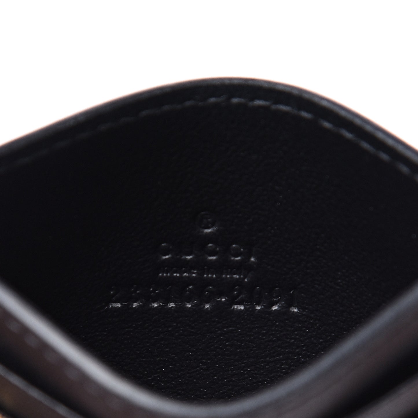 GG Supreme Monogram Bees Card Holder Black