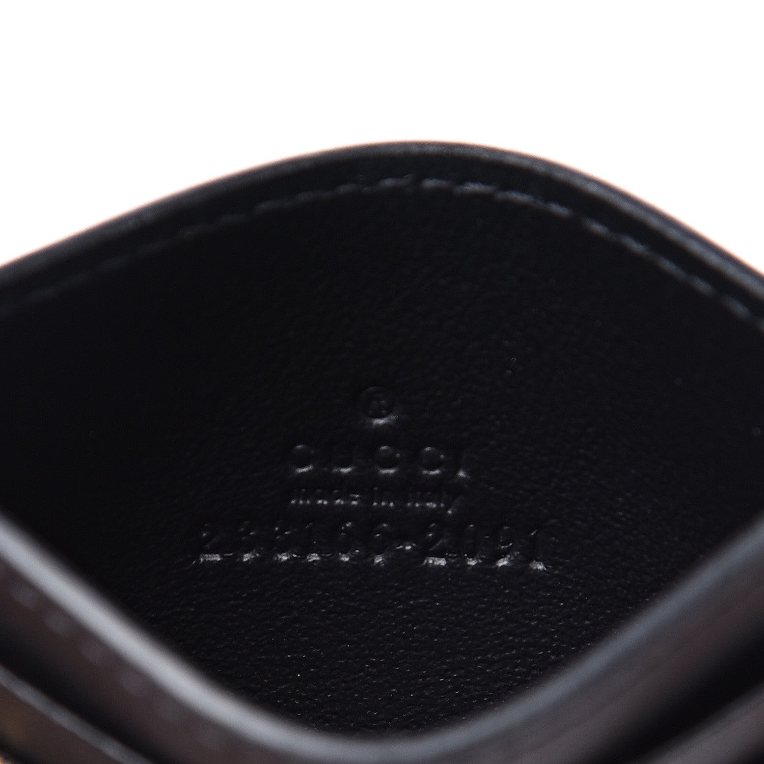 Gucci GG Supreme Monogram Bees Card Holder Black 5 of 6