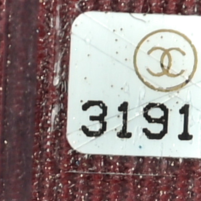 Lambskin Quilted CC In Love Heart Clutch With Chain Black