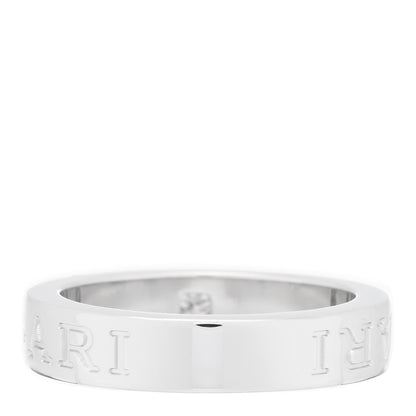 Bulgari 18K White Gold Diamond B.Zero1 Essential Band Ring 50 5.25 3 of 4