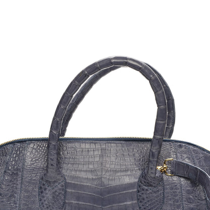 Nancy Gonzalez Matte Crocodile Medium Satchel Light Purple 8 of 8