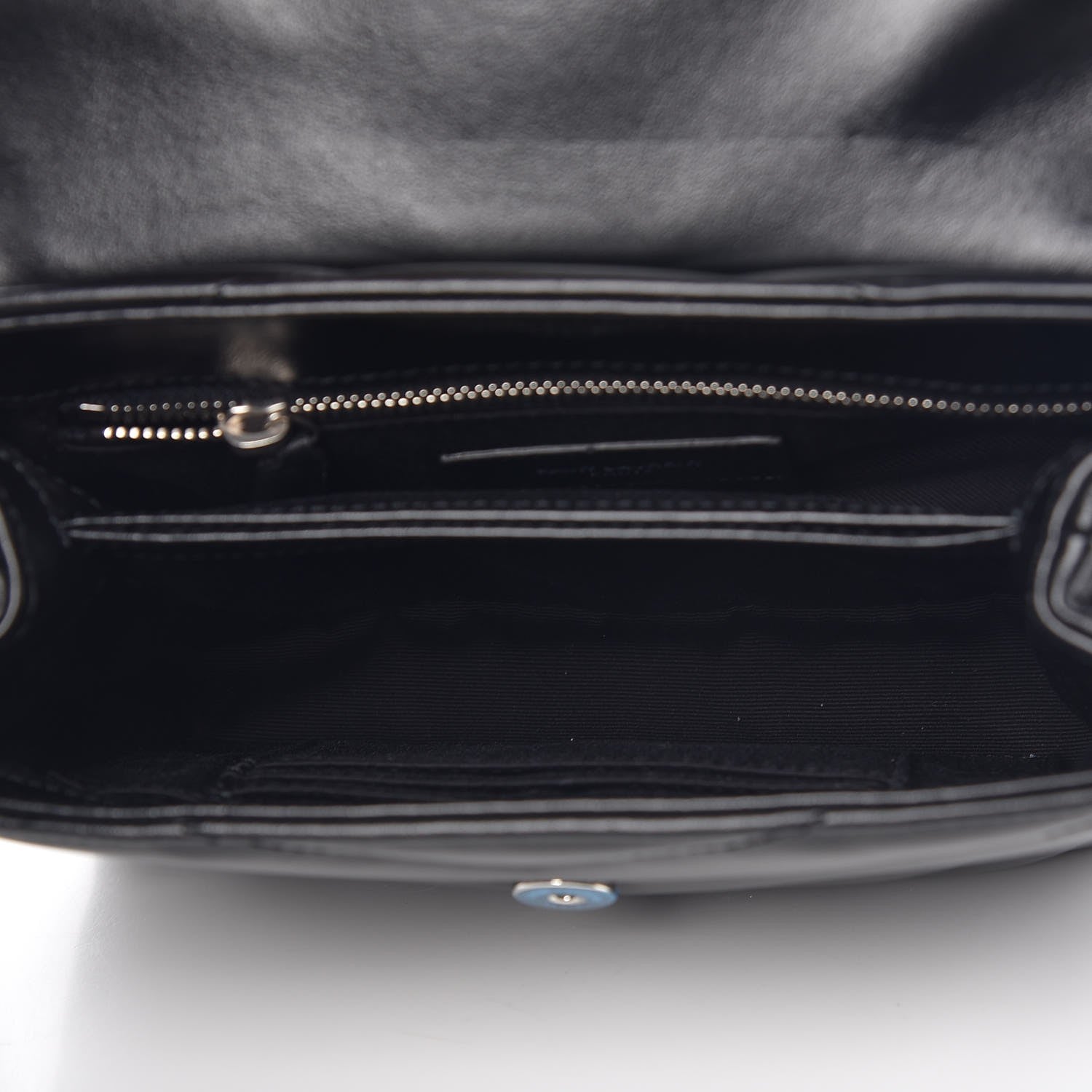 Saint Laurent Calfskin Y Quilted Monogram Toy Loulou Crossbody Bag Black 5 of 7