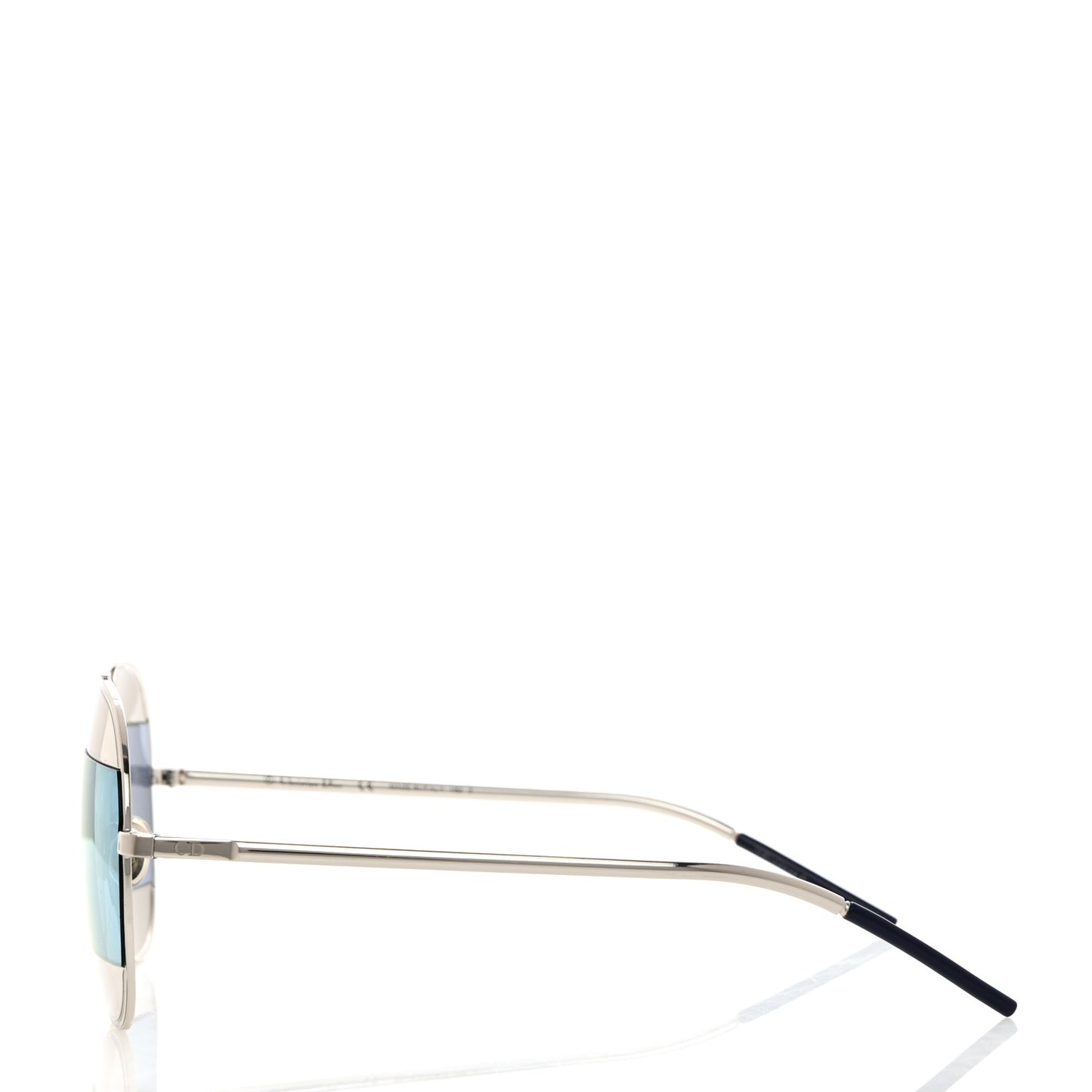 Split 1 Aviator Sunglasses Silver Blue