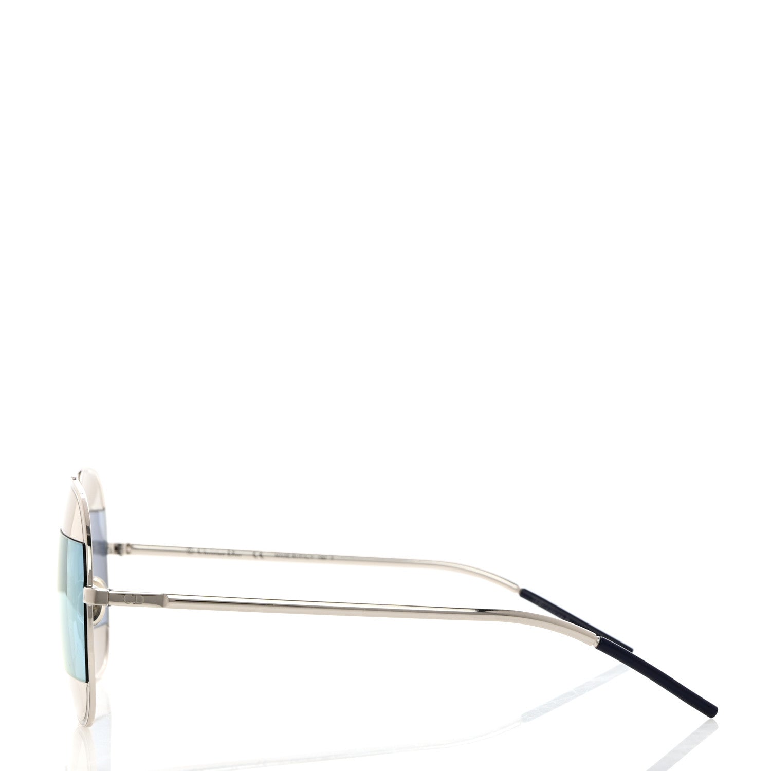 Christian Dior Split 1 Aviator Sunglasses Silver Blue 3 of 6