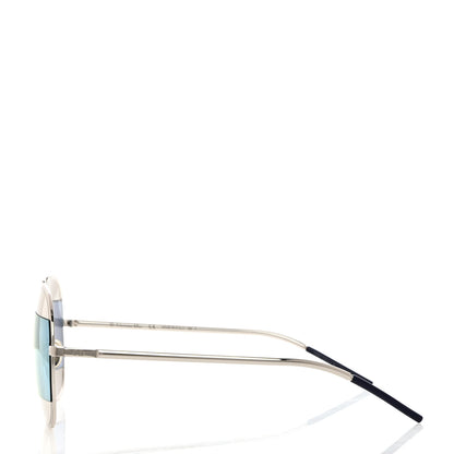 Christian Dior Split 1 Aviator Sunglasses Silver Blue 3 of 6