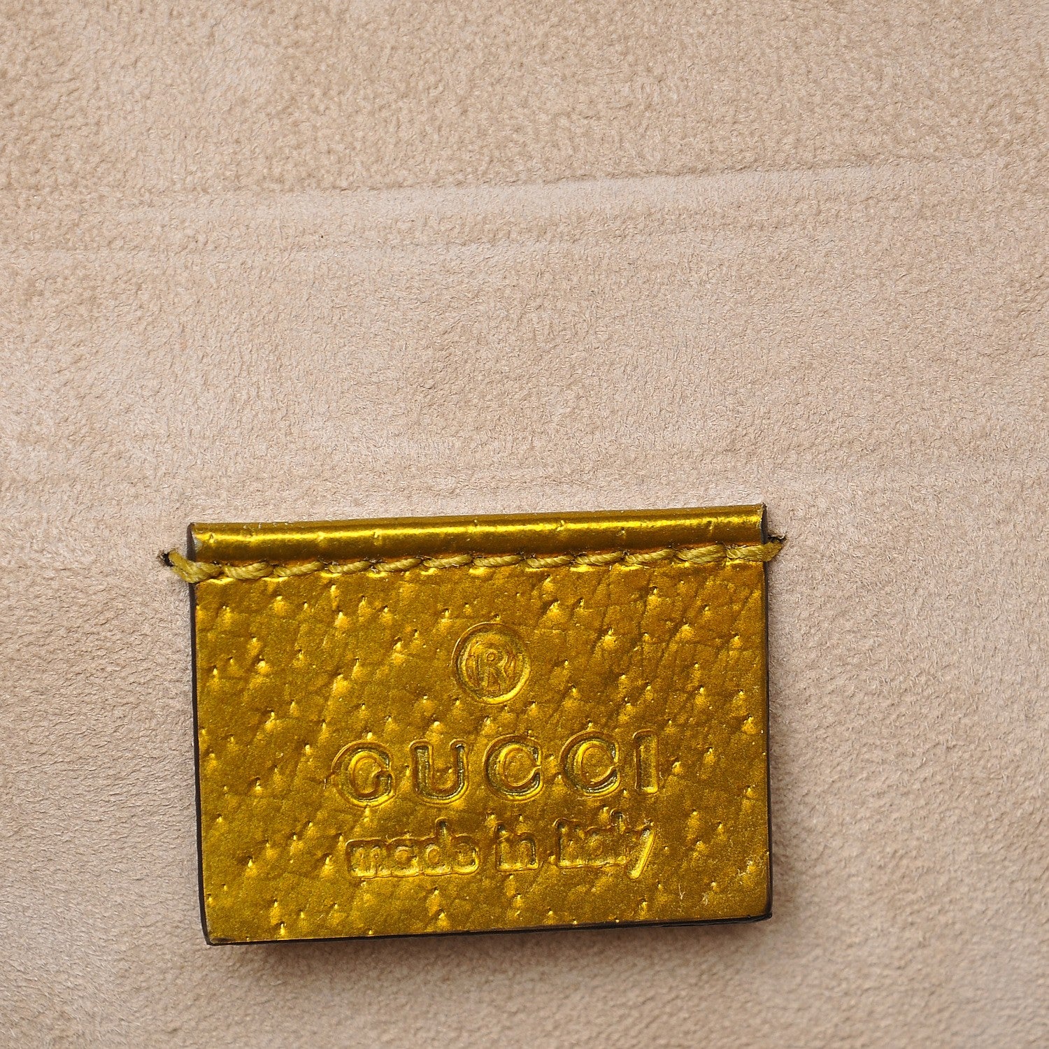 Gucci Metallic Calfskin Medium Dionysus Shoulder Bag Yellow 6 of 8