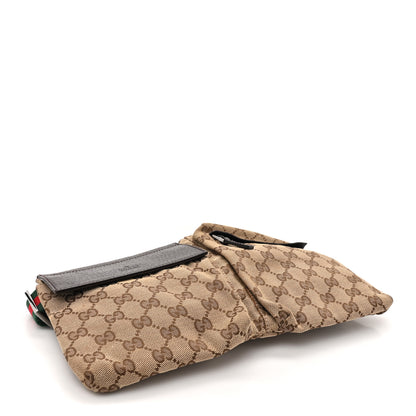 Gucci GG Monogram Double Pocket Belt Bag Dark Brown 4 of 14