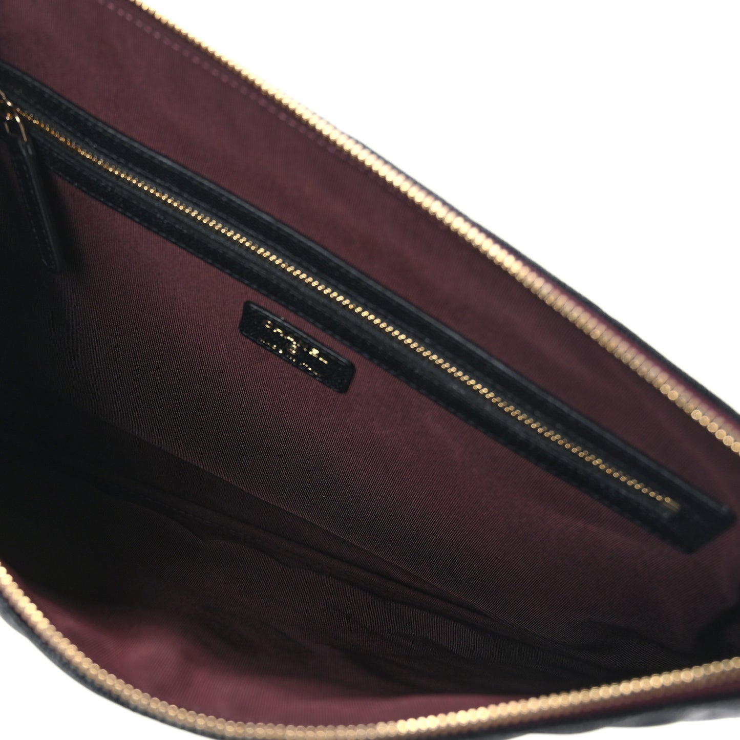 Caviar Quilted Large Cosmetic Case Black